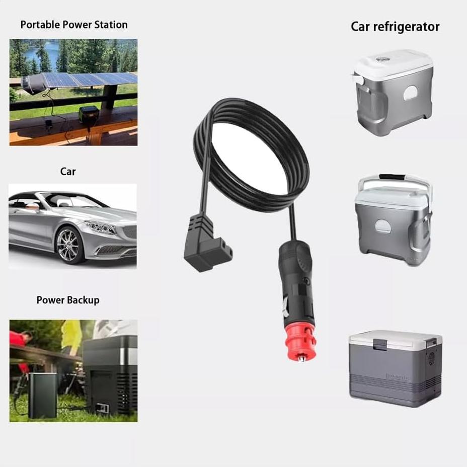 Cable de Alimentación 12V CC Luochahaishi 1.8m para Refrigerador