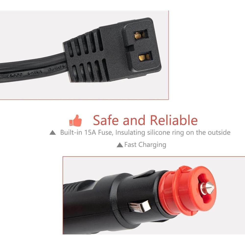 Cable de Alimentación 12V CC Luochahaishi 1.8m para Refrigerador