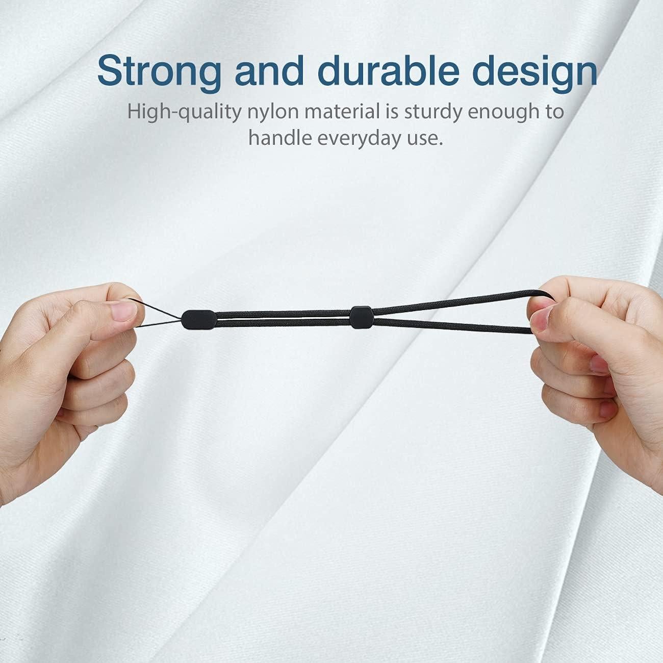 Correa de Muñeca Ajustable HUKADO 20.32 cm Nylon Negro - 6 Paquetes