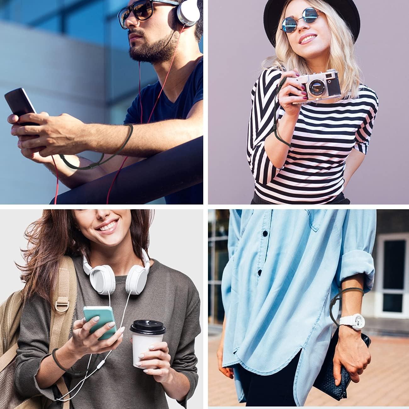 Correa de Muñeca Ajustable HUKADO 20.32 cm Nylon Negro - 6 Paquetes