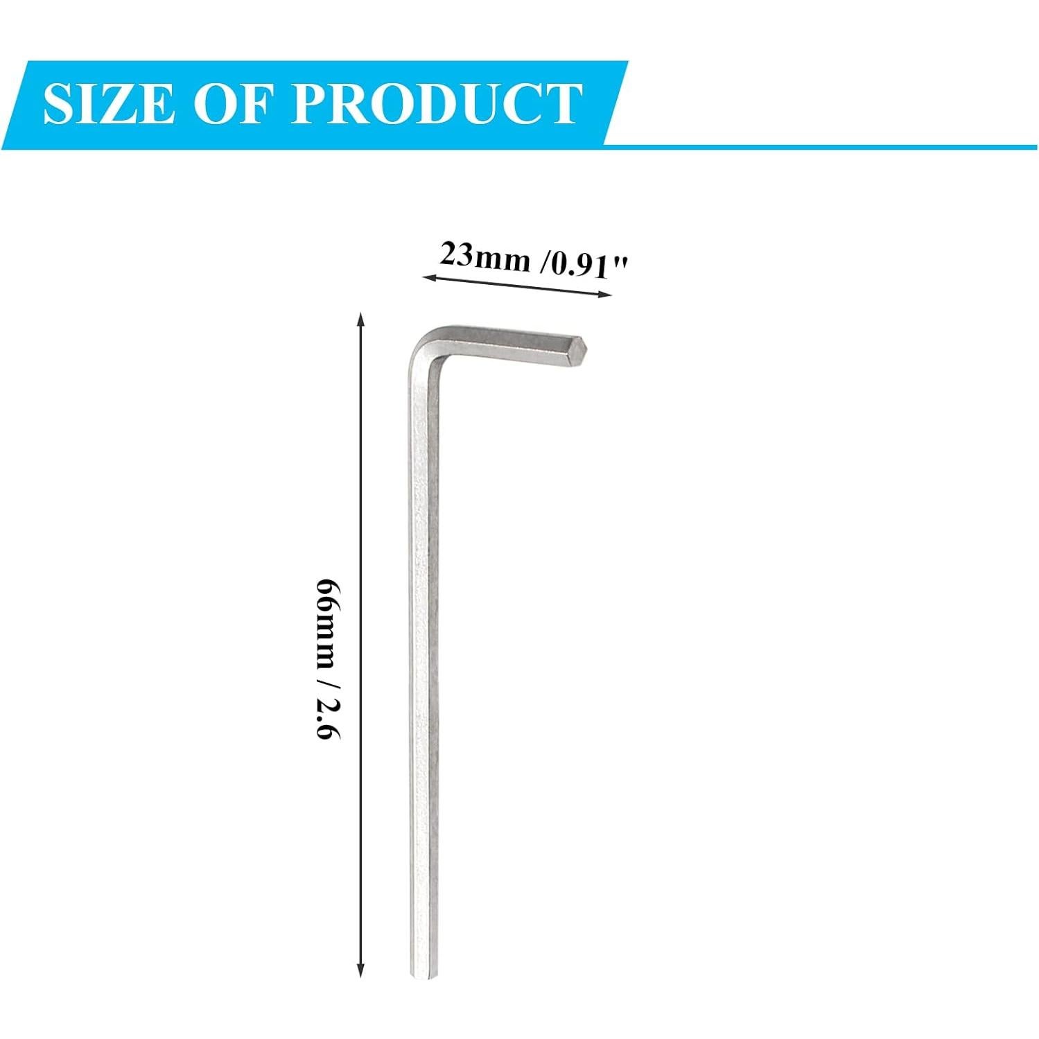 Llave Hexagonal Litoexpe 10 Piezas Acero Cr-V 1/8"