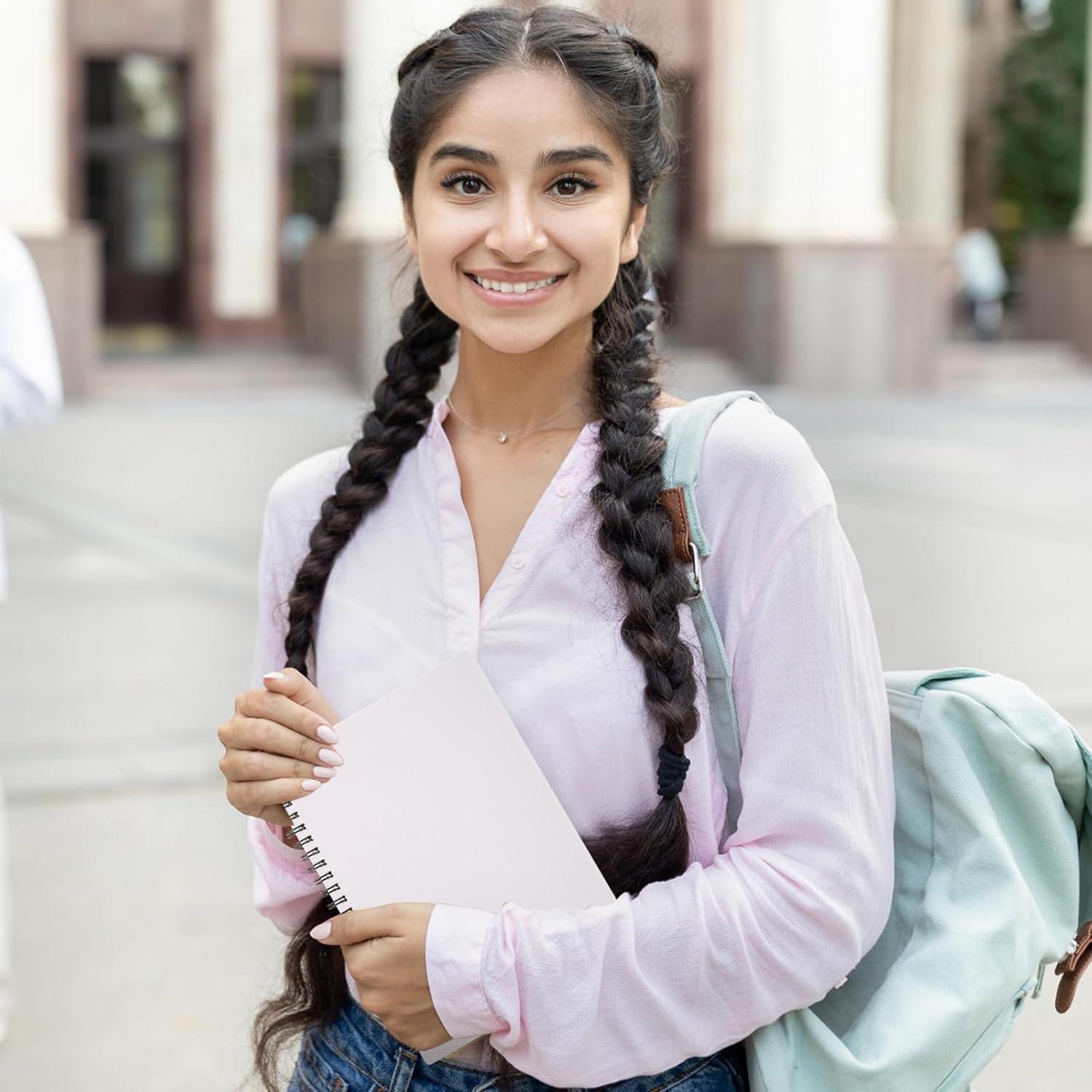 6 Cuadernos Espirales A5 Dunzoom Papel Punteado 160 Páginas