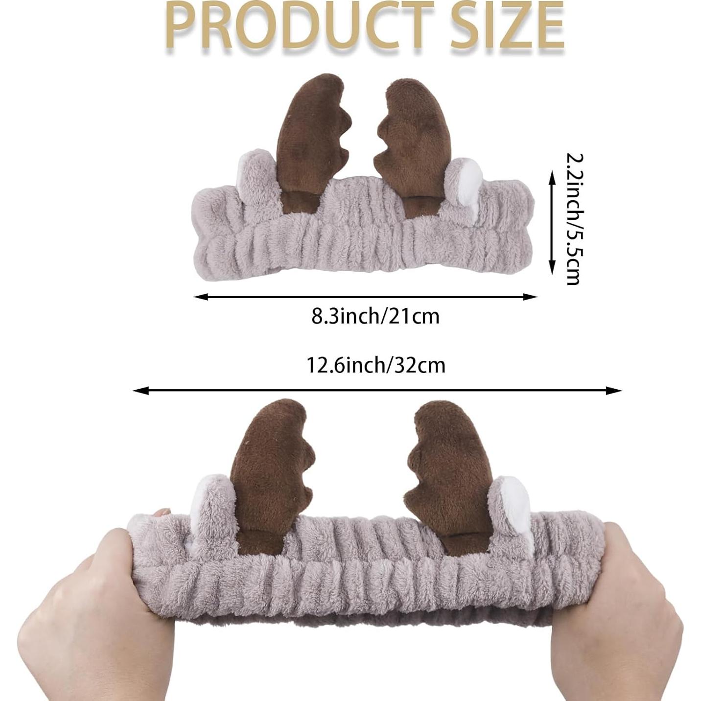 3 Bandas de Maquillaje Spa SHEHARUHI Microfibra Suave