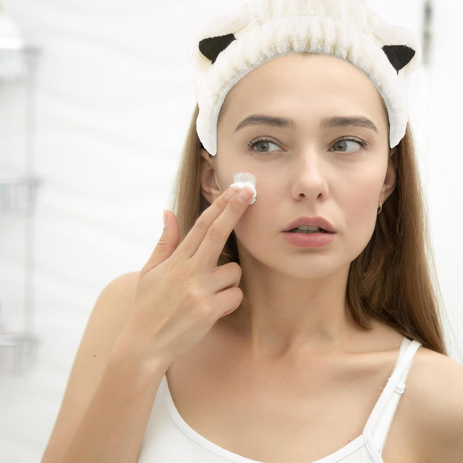 3 Bandas de Maquillaje Spa SHEHARUHI Microfibra Suave