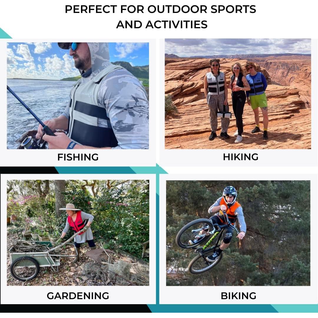 Chaleco Fresco Glacier Tek Unisex Azul 8 Paquetes Enfriamiento