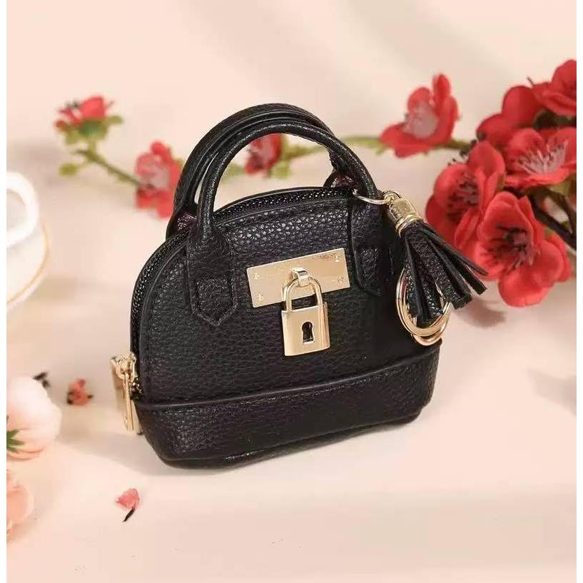 2 Pcs Bolsa Cosmética Mini Linda PU para Mujeres - Negro