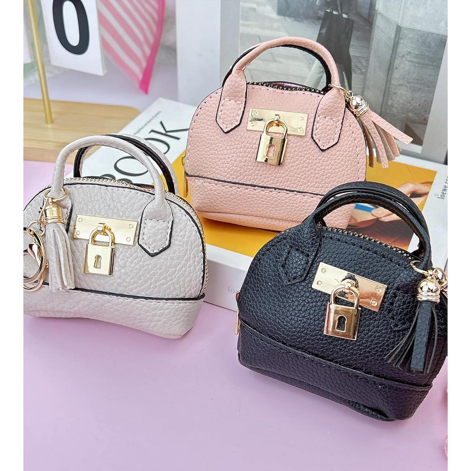 2 Pcs Bolsa Cosmética Mini Linda PU para Mujeres - Negro