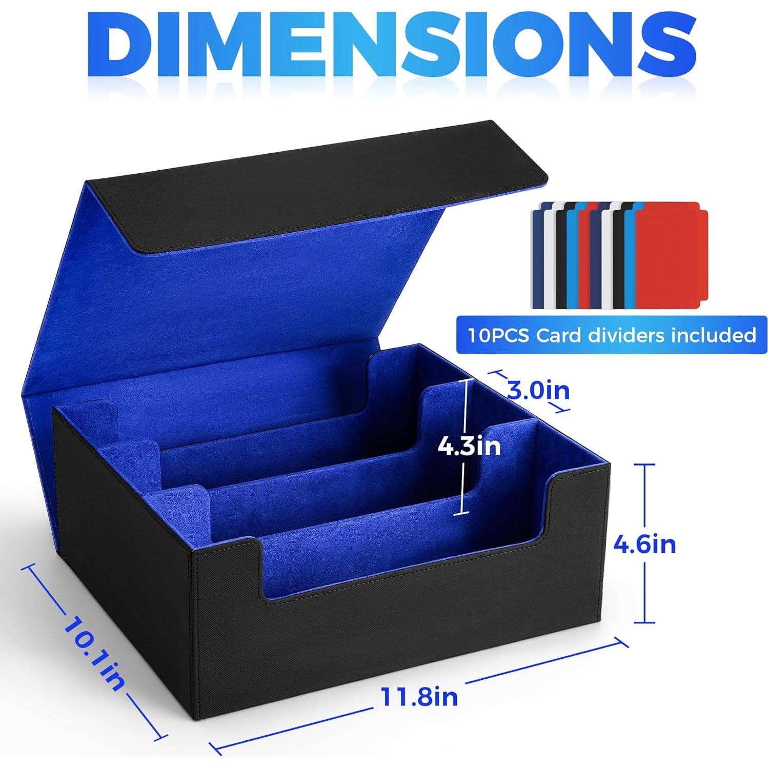 Caja de Almacenamiento de Cartas SFSOC 2400+ con Divisores y Tapones