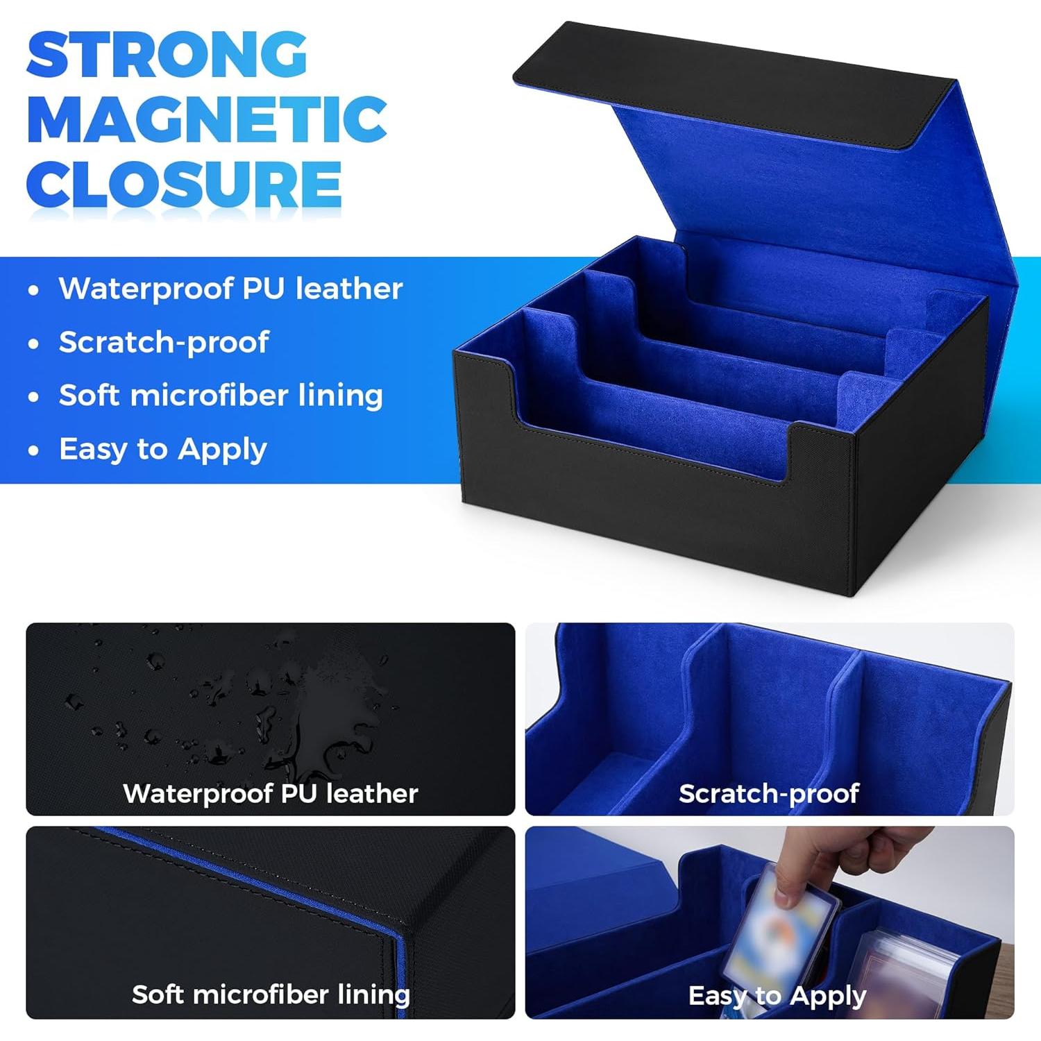 Caja de Almacenamiento de Cartas SFSOC 2400+ con Divisores y Tapones