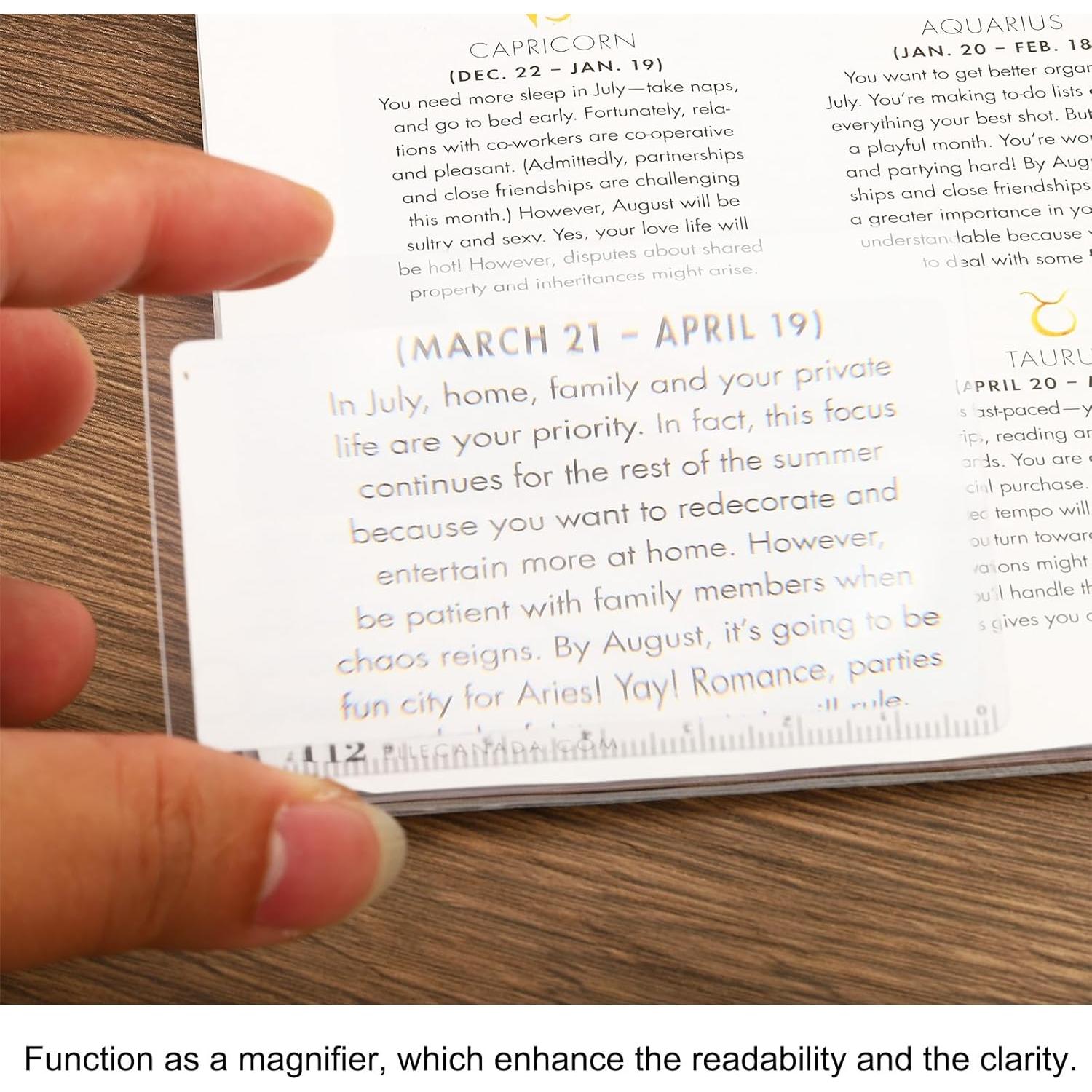 Marcador Lupa PATIKIL 3X con Regla - Paquete de 12 Unidades