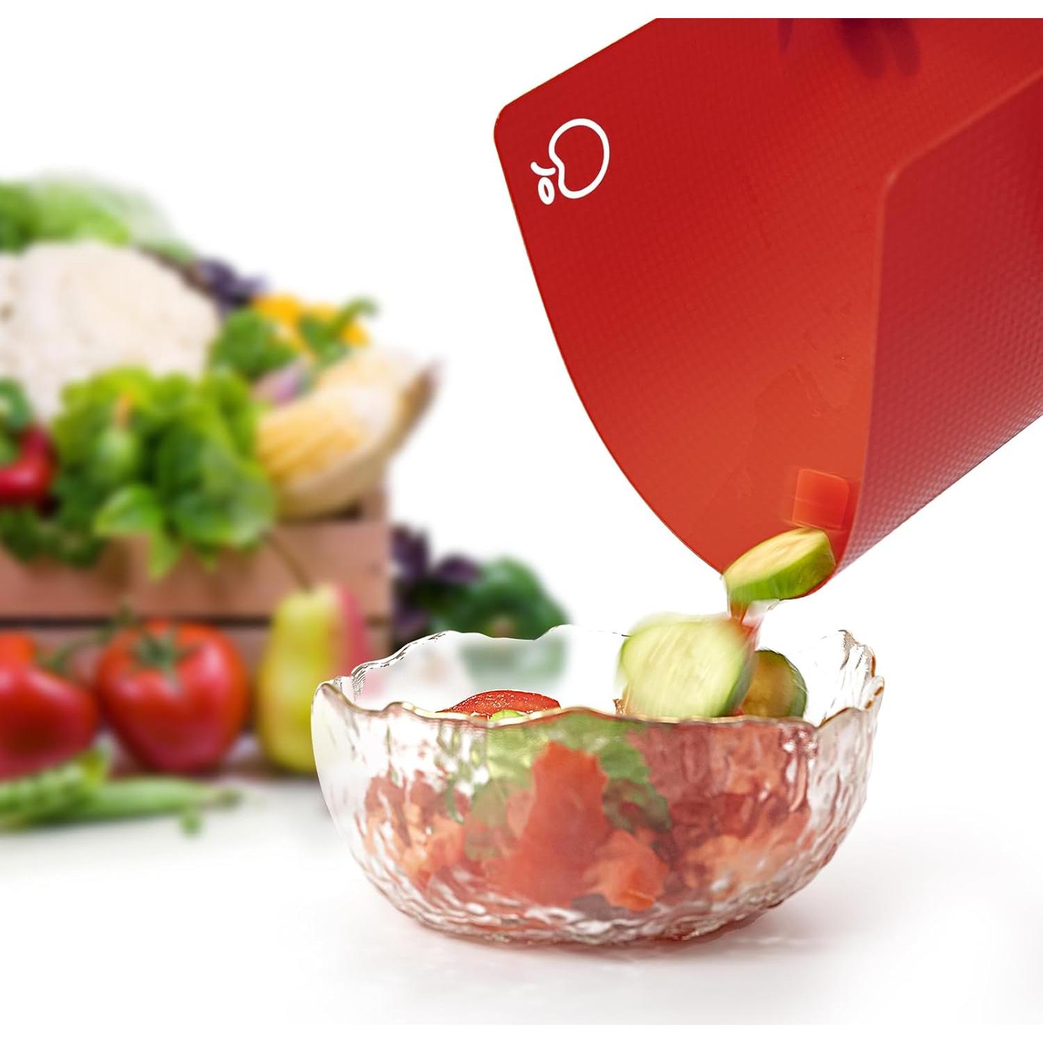 Juego de 4 Tablas de Cortar Flexibles Goodluck Antideslizantes