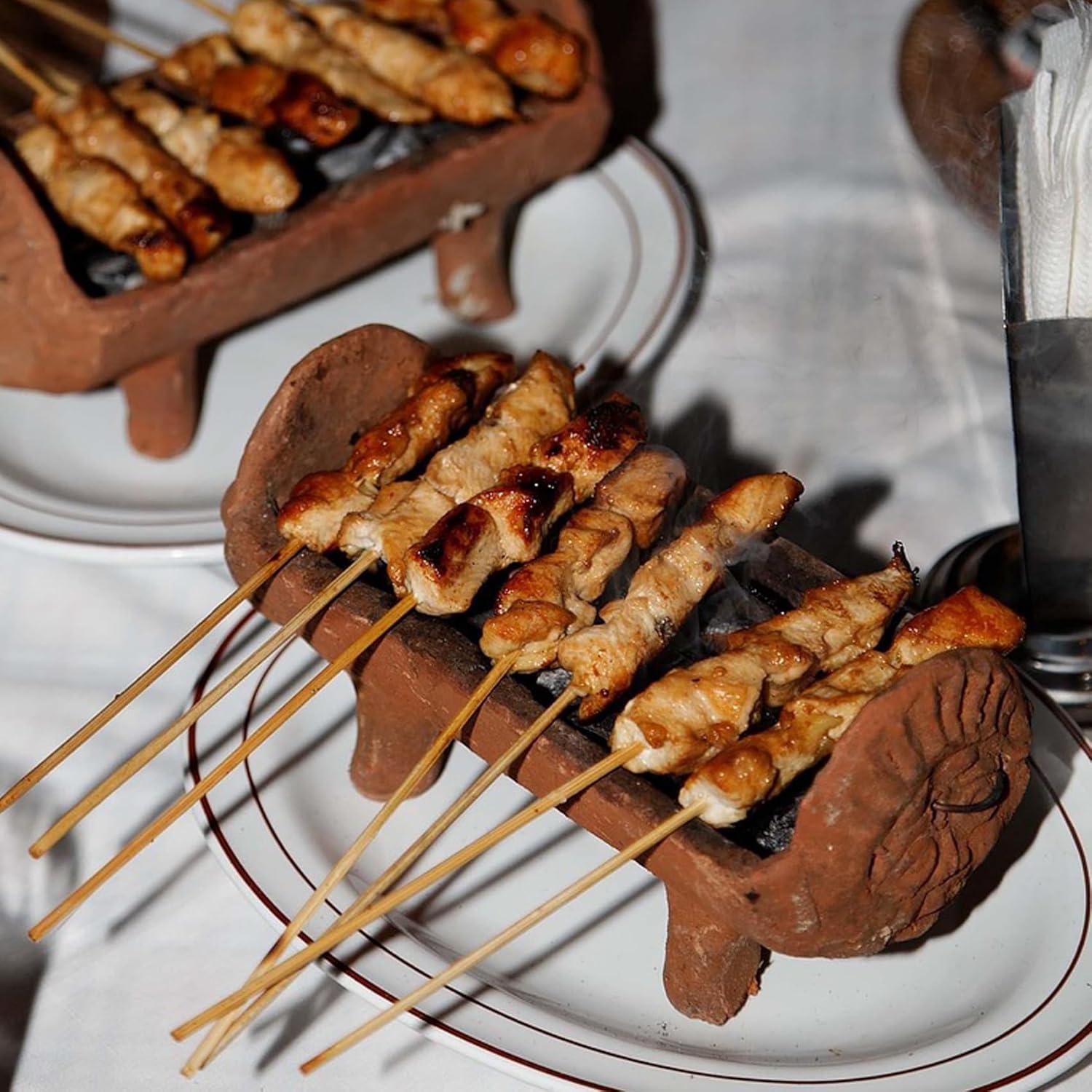 Paquete de 100 pinchos de madera 15 cm para asar y manualidades