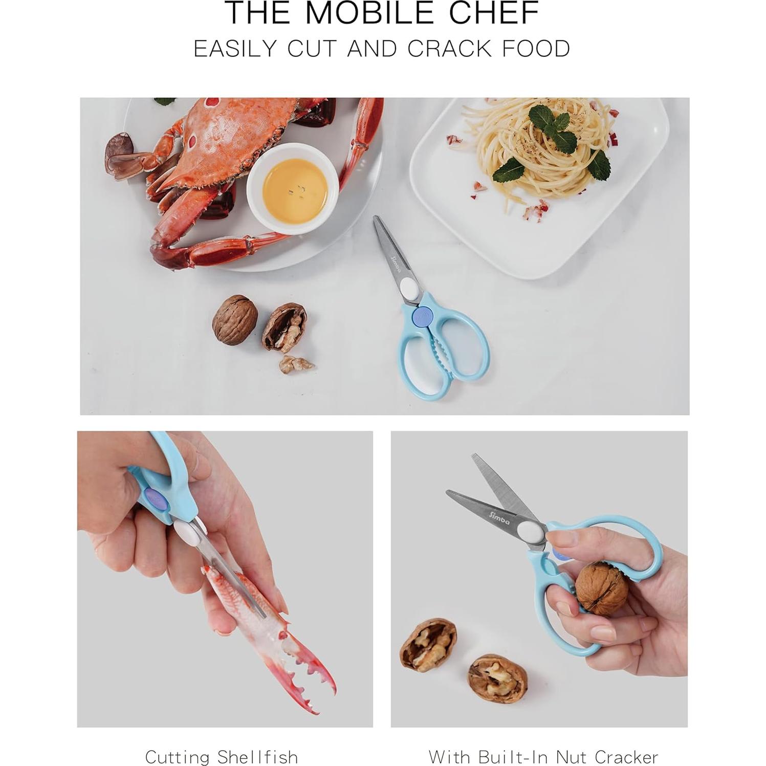 Tijeras de Seguridad Compactas Simba Rosa Acero Inoxidable