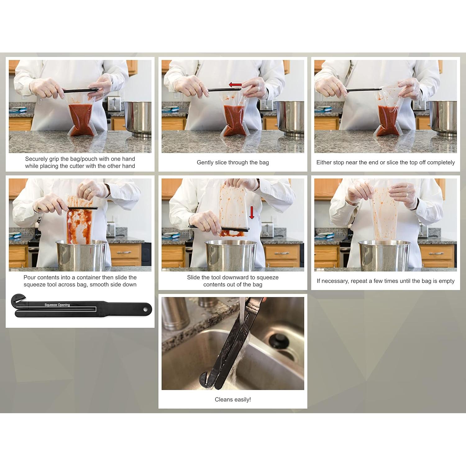 Cortador Abridor de Bolsas Simply Easy Solutions 2pk - Acero Inoxidable