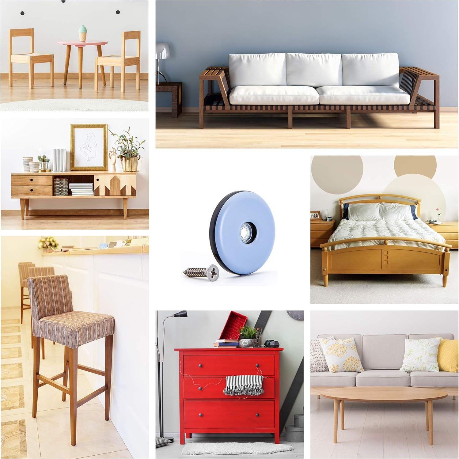 Almohadillas deslizantes para muebles CSFMC 12 piezas 38 mm