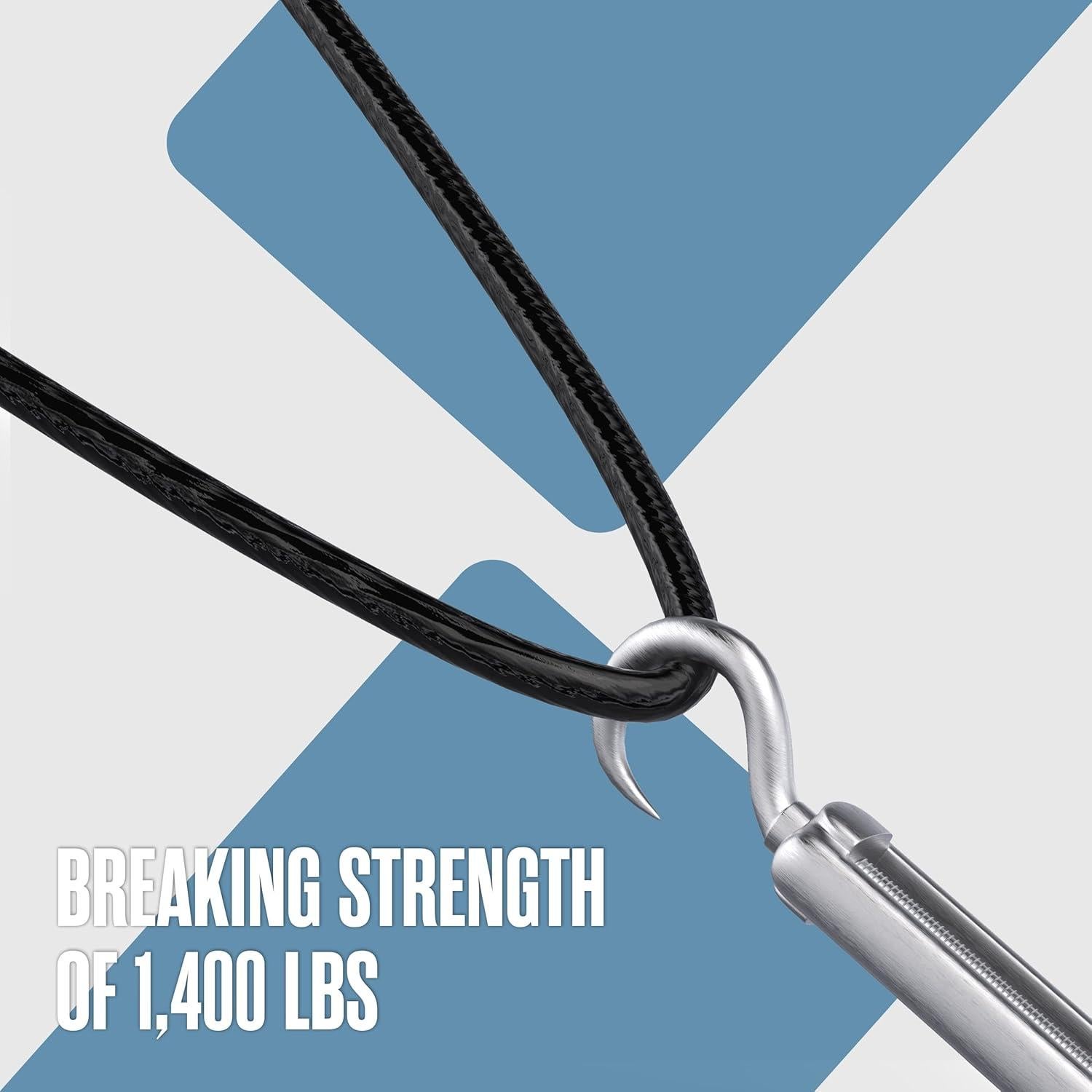 Cable de Alambre Recubierto Houseables 76.2m Negro 7x7