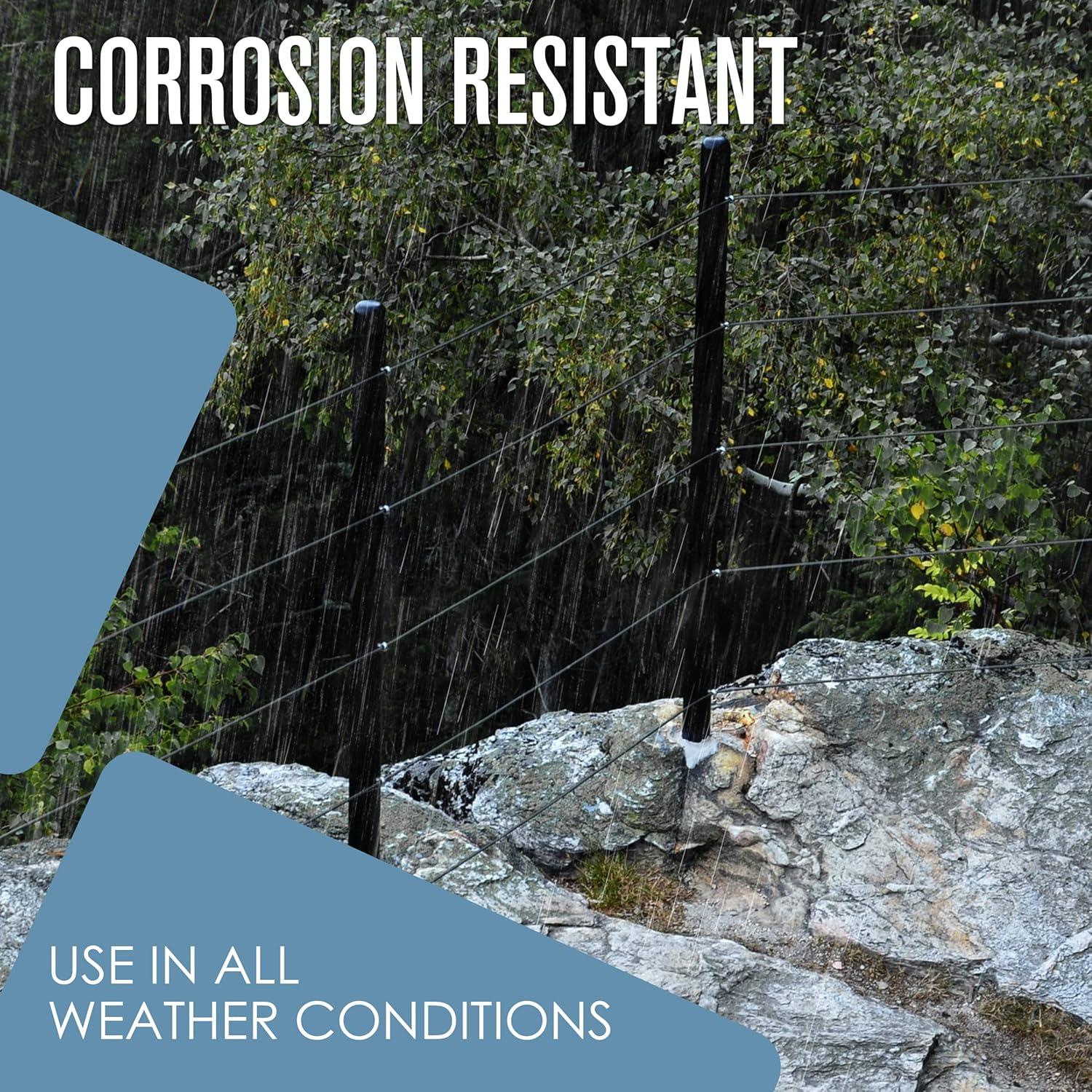 Cable de Alambre Recubierto Houseables 76.2m Negro 7x7