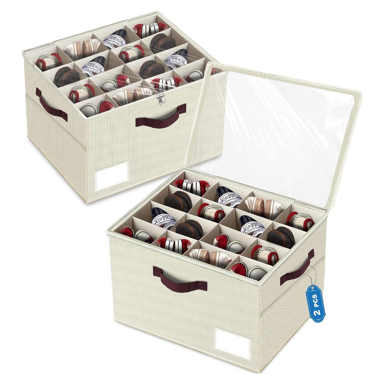 Organizador de Zapatos VERONLY 2 Piezas Beige 32 Pares