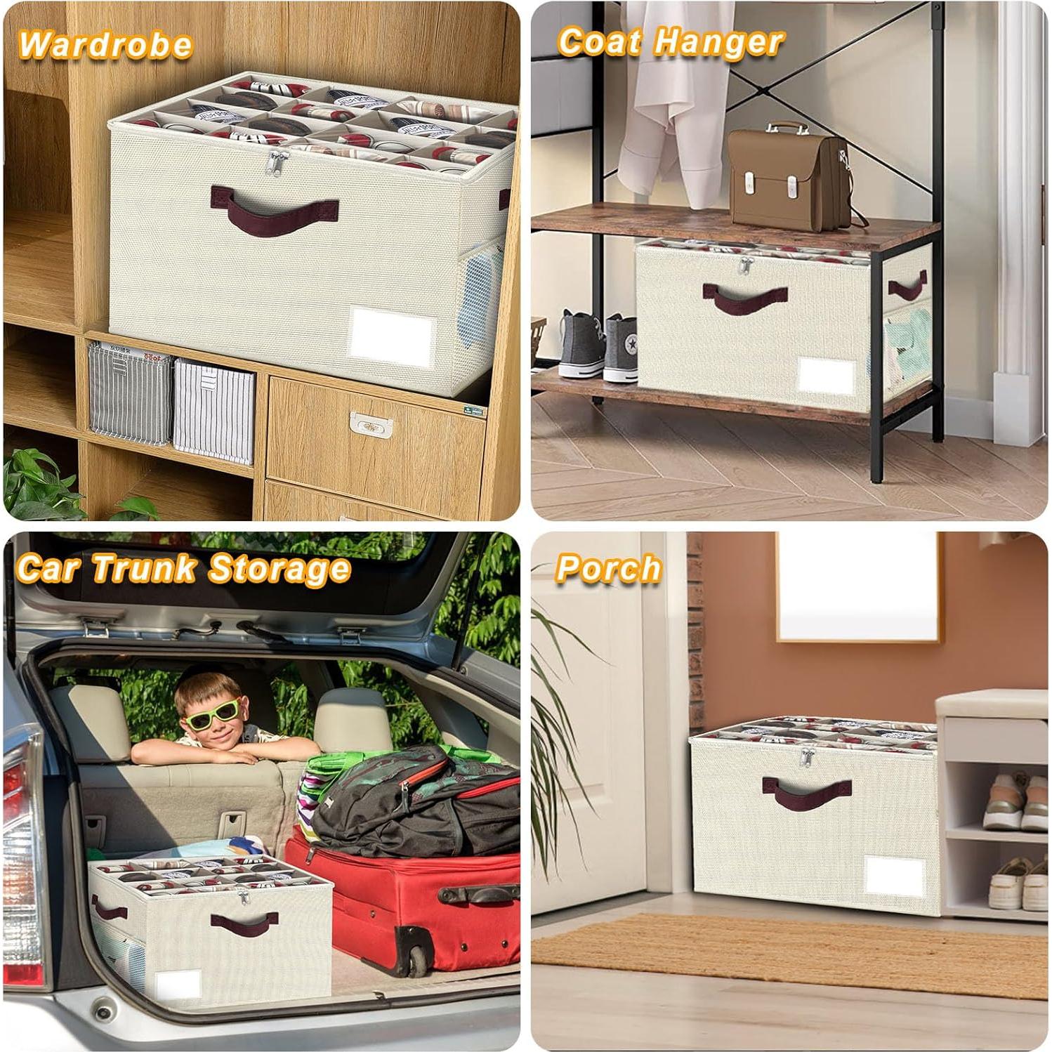 Organizador de Zapatos VERONLY 2 Piezas Beige 32 Pares