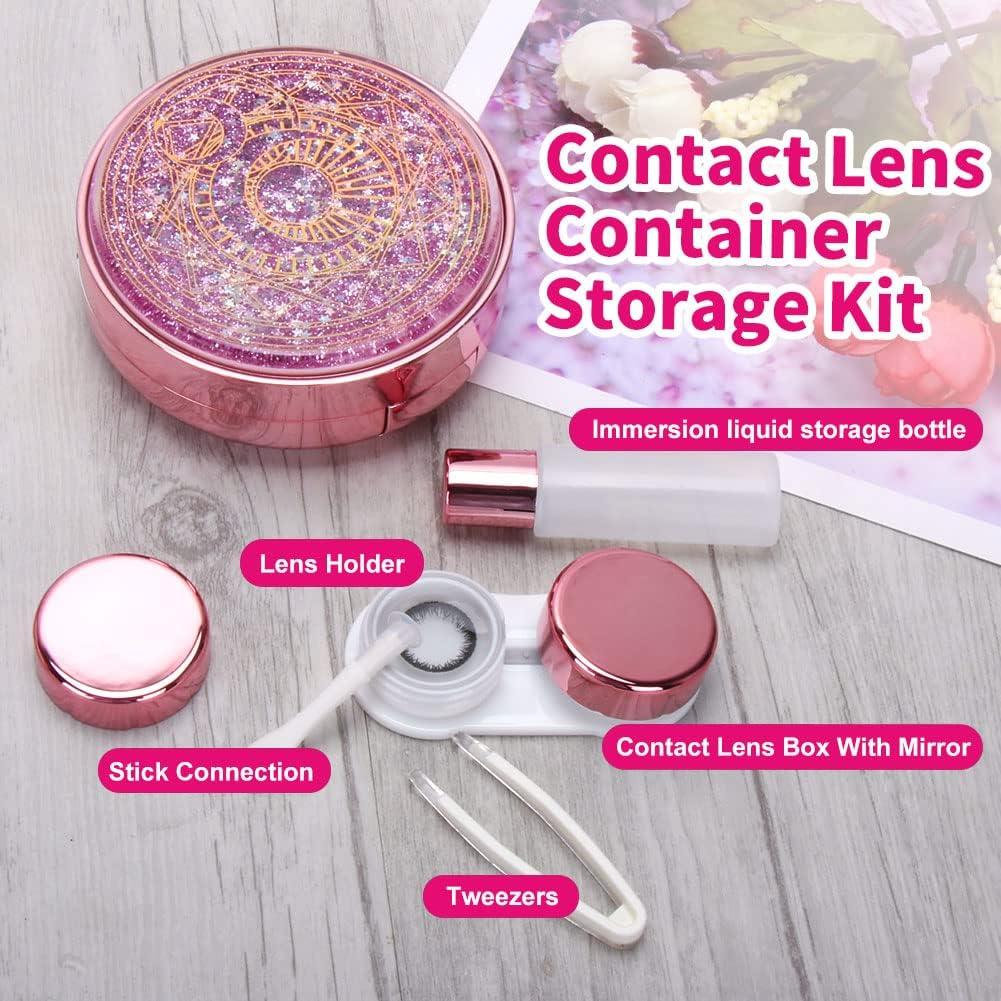 Estuche para Lentes de Contacto Ofone Rosa 5 en 1 Portátil