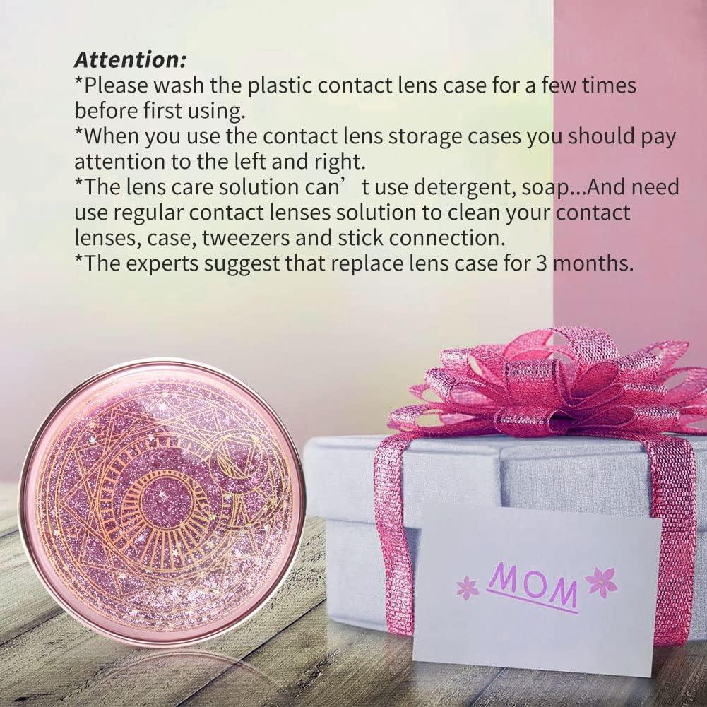 Estuche para Lentes de Contacto Ofone Rosa 5 en 1 Portátil