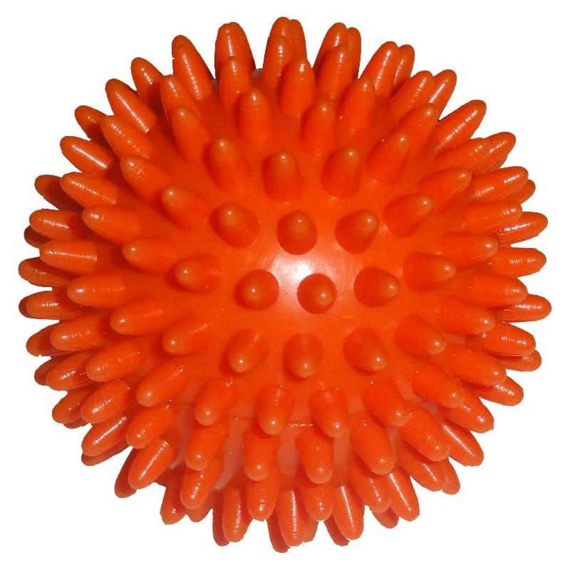 Balanced Body Soft-Spike Massage Ball for Feet, Back, Hand Muscles, Myofascial Release, Physical Therapy, 6cm (2.4"), Orange