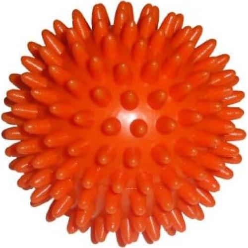 Balanced Body Soft-Spike Massage Ball for Feet, Back, Hand Muscles, Myofascial Release, Physical Therapy, 6cm (2.4"), Orange