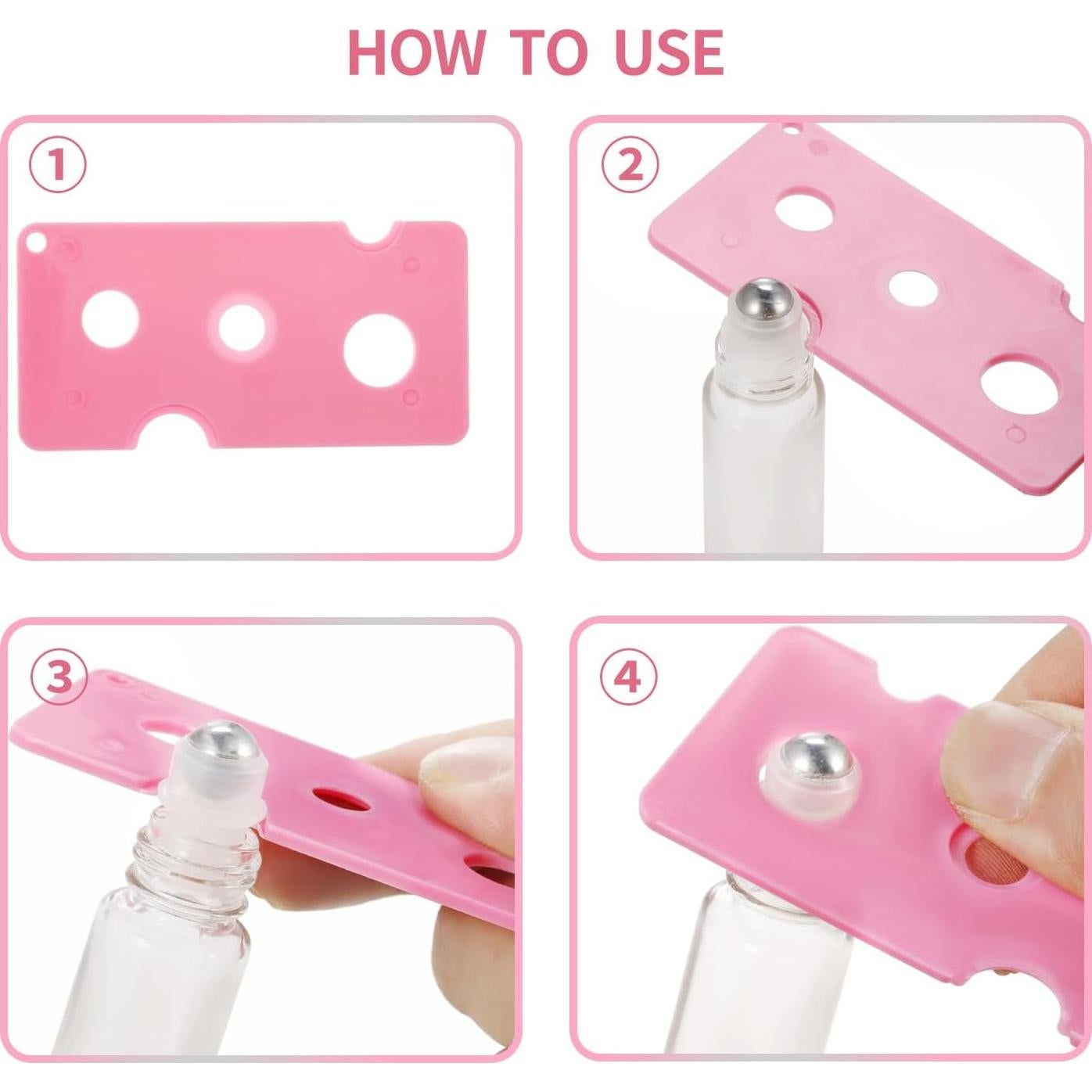 Paquete de 12 botellas rodantes de vidrio 10ml Jxcmeng a prueba de fugas