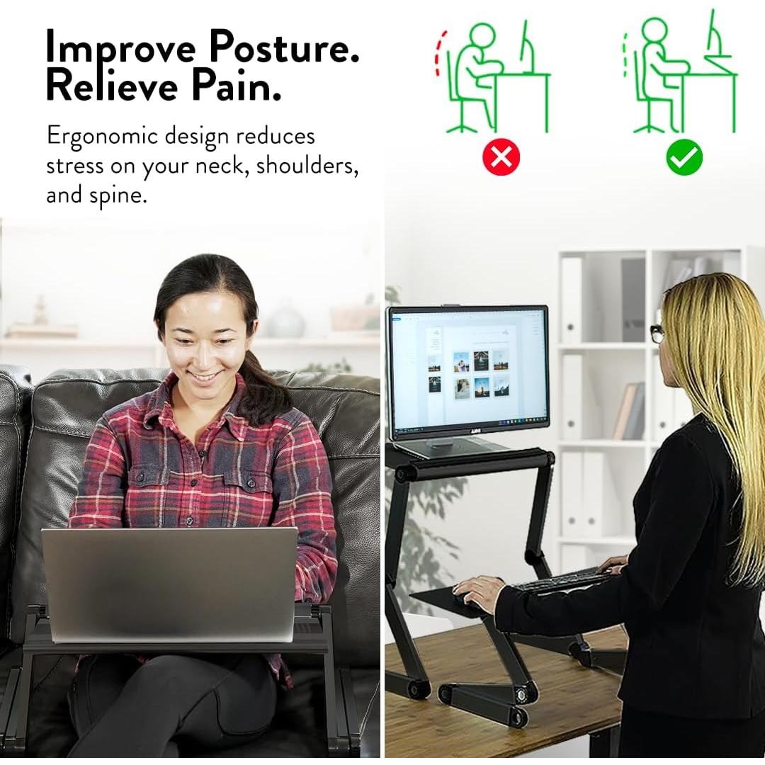 Soporte de Libro Ajustable Uncaged Ergonomics Negro 56x28 cm