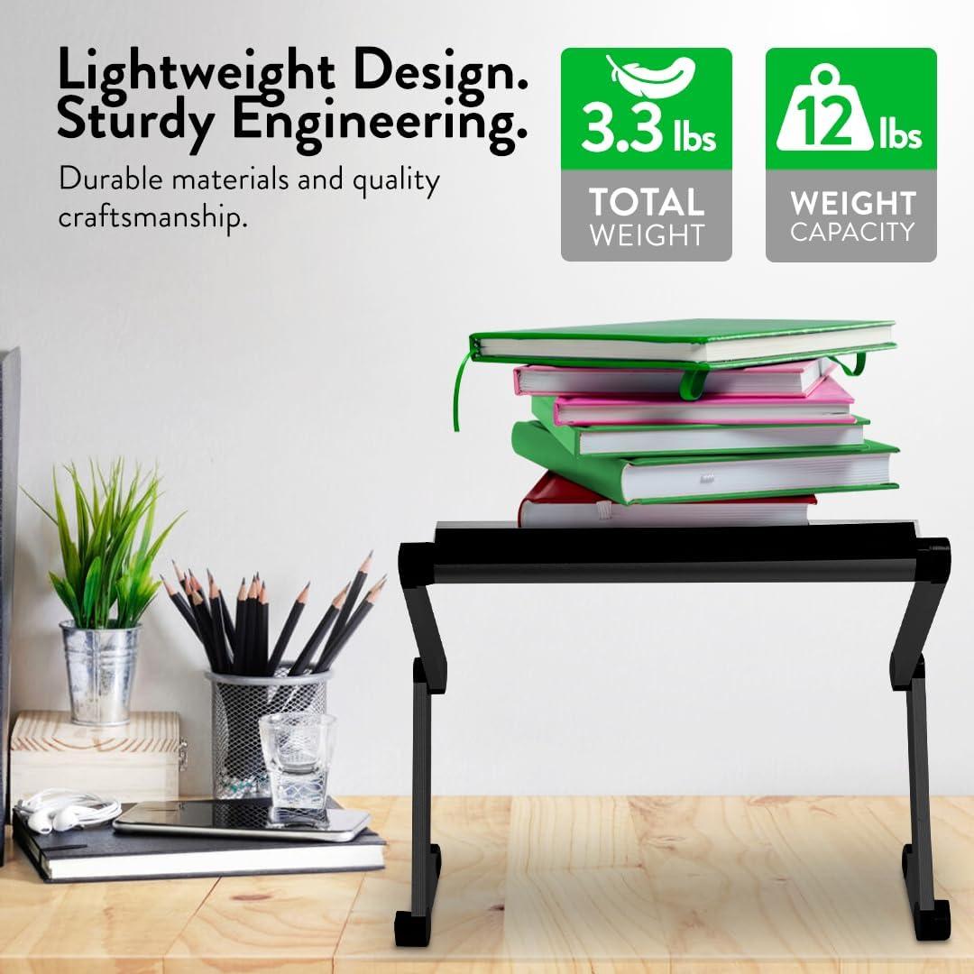 Soporte de Libro Ajustable Uncaged Ergonomics Negro 56x28 cm