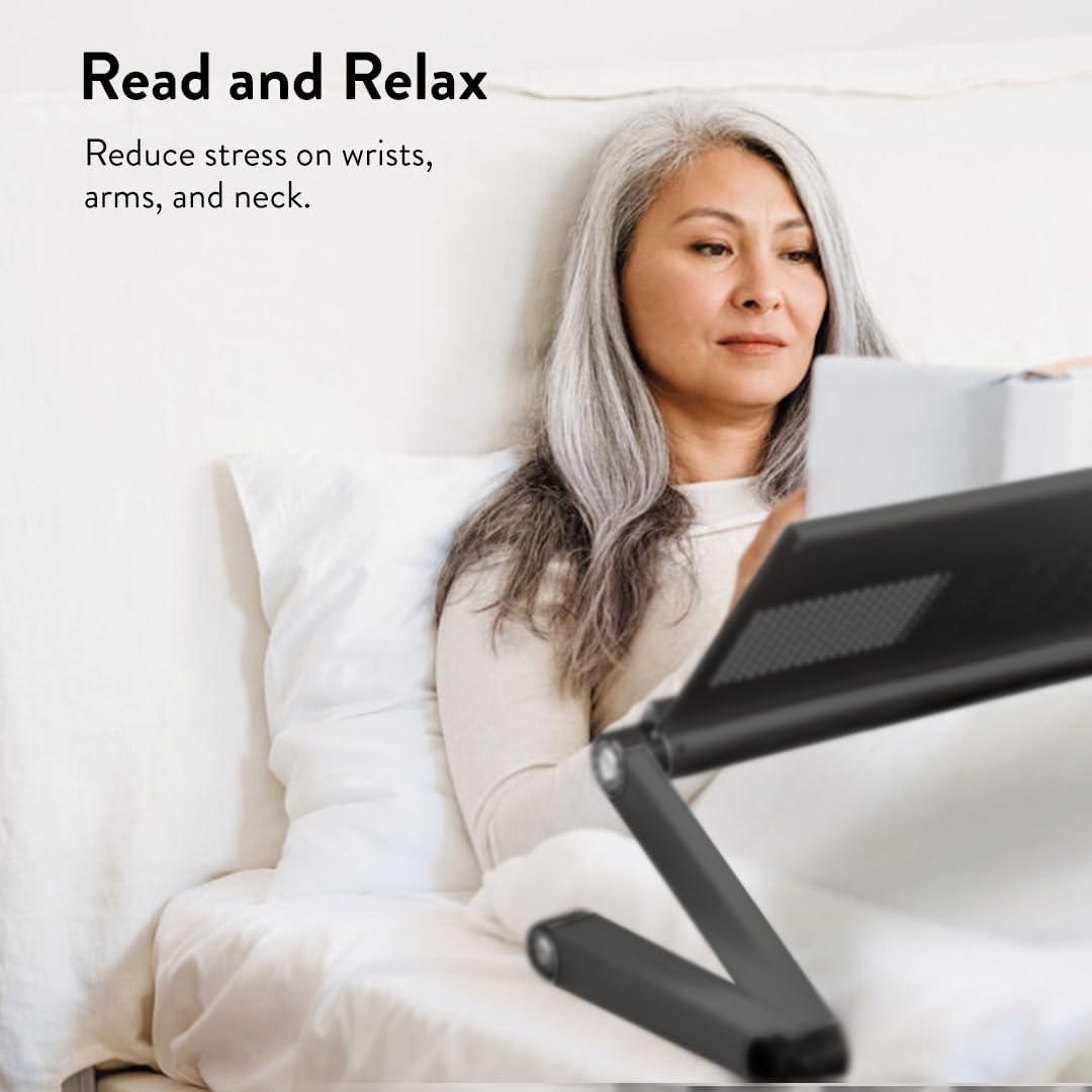 Soporte de Libro Ajustable Uncaged Ergonomics Negro 56x28 cm