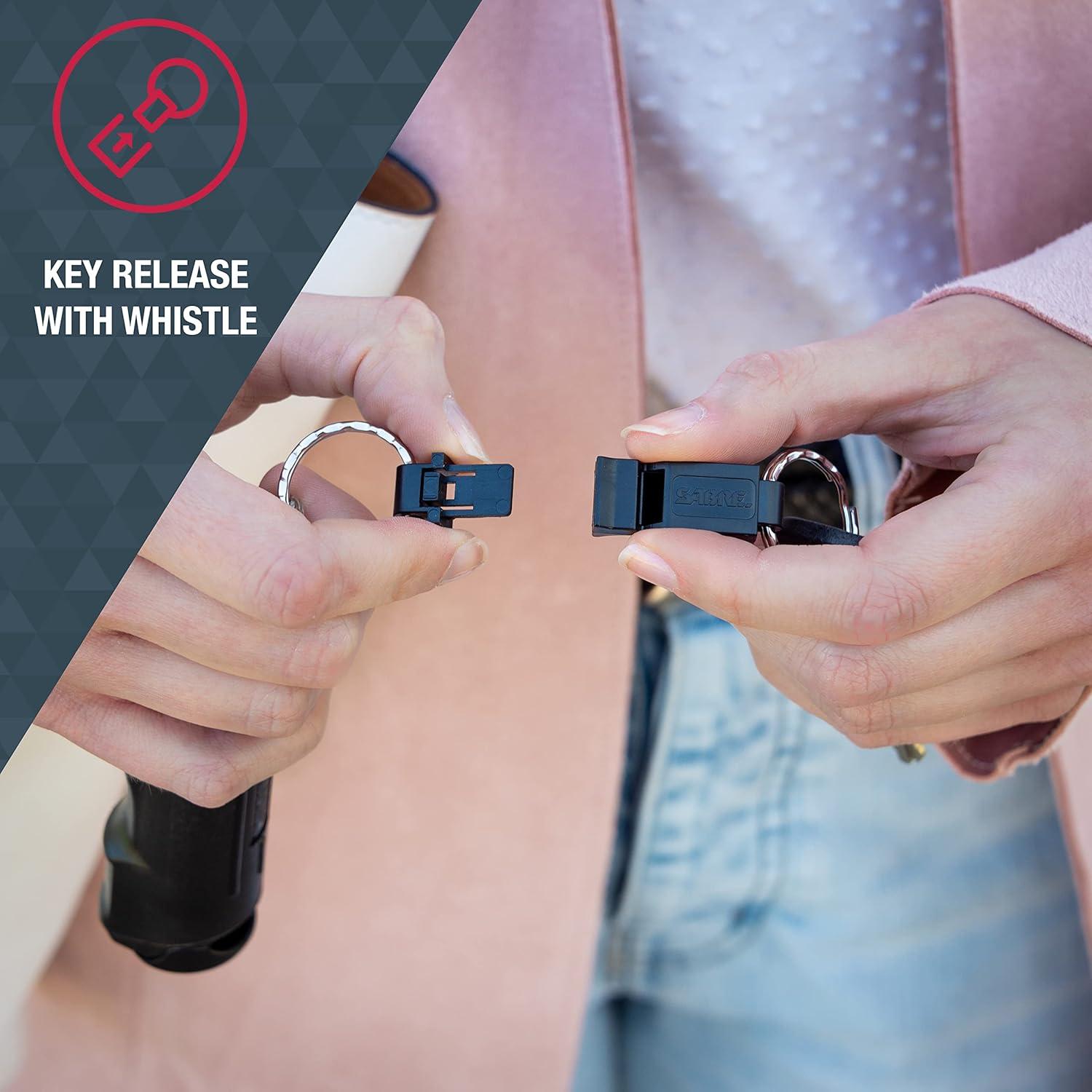 Gel de Pimienta SABRE 2-en-1 con Silbato Desmontable 15g