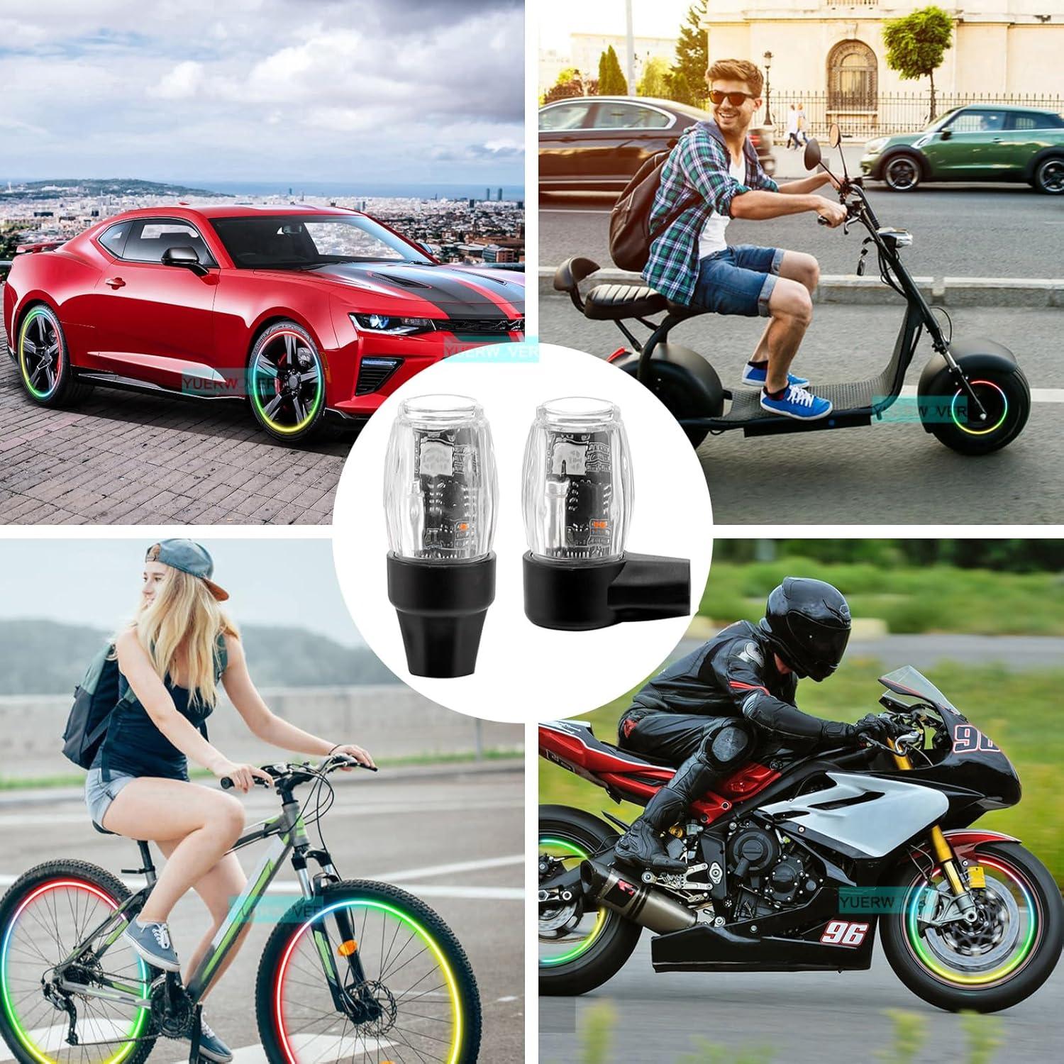 Paquete de 2 Luces LED para Neumáticos YUERWOVER Azules