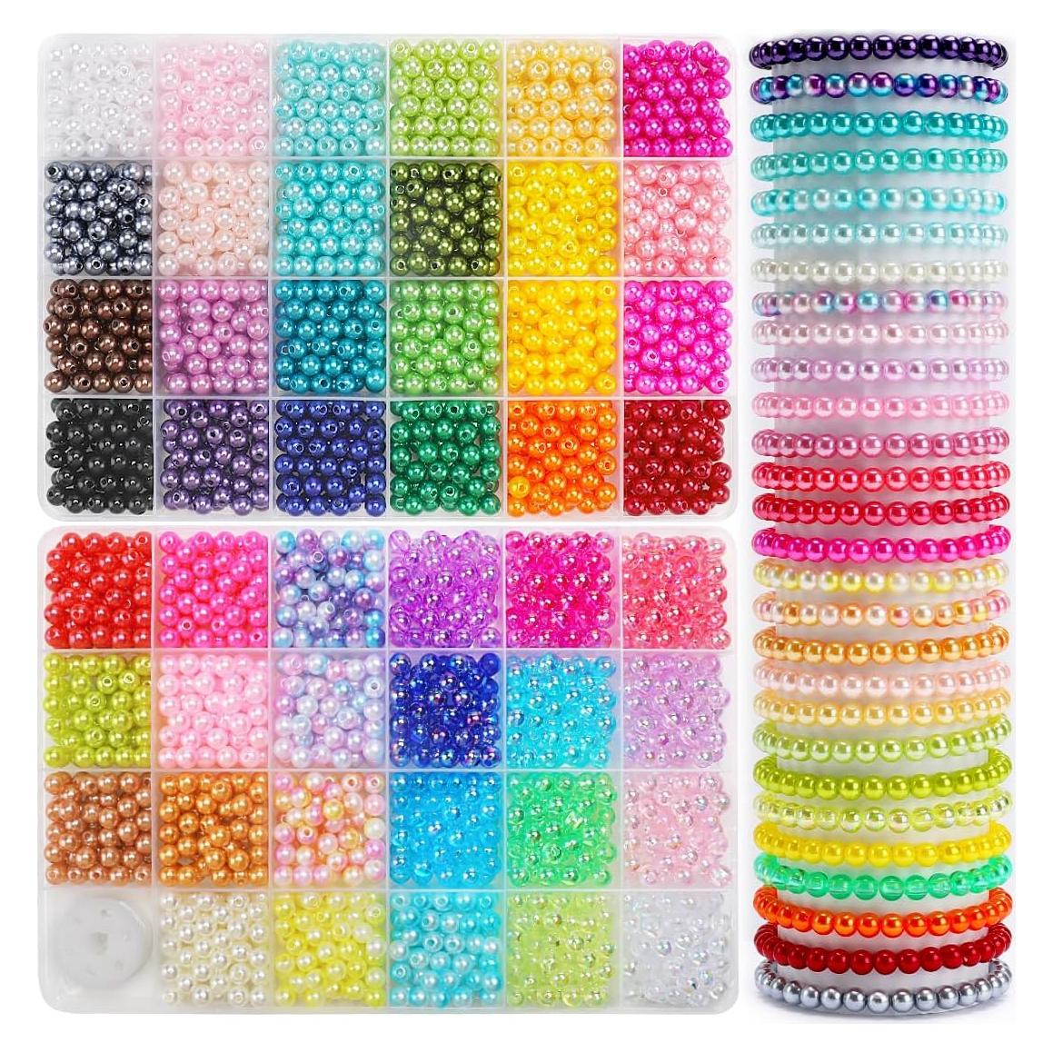 Kit de 2400 Perlas Multicolor GAGANIU 6mm para Pulseras
