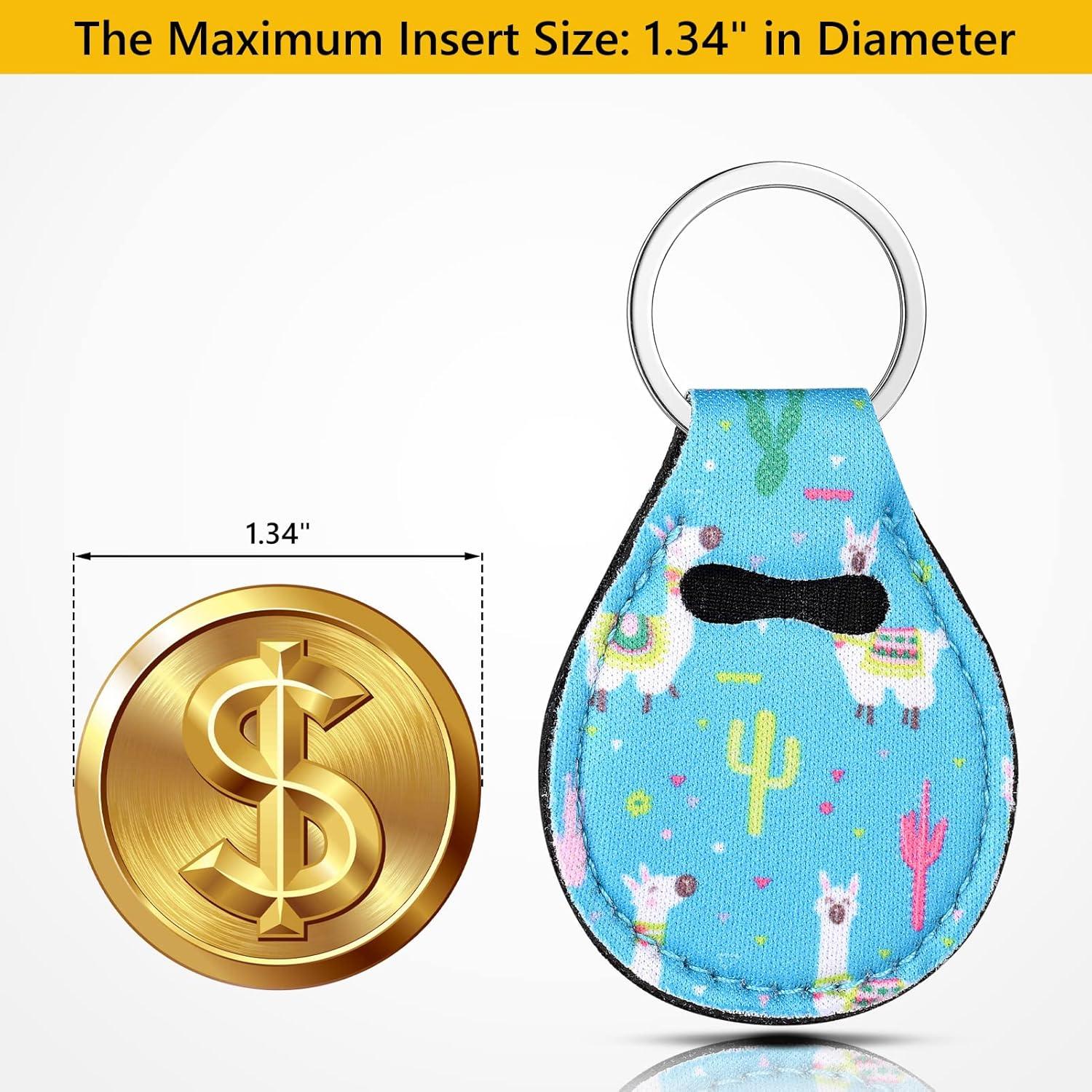 10 Llavero Monedero Neopreno Colorido para Mujeres