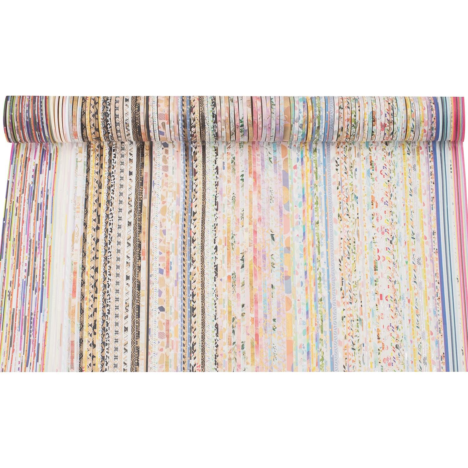 Conjunto de Cinta Washi YUBX 80 Rollos Patrones Impresos 100g