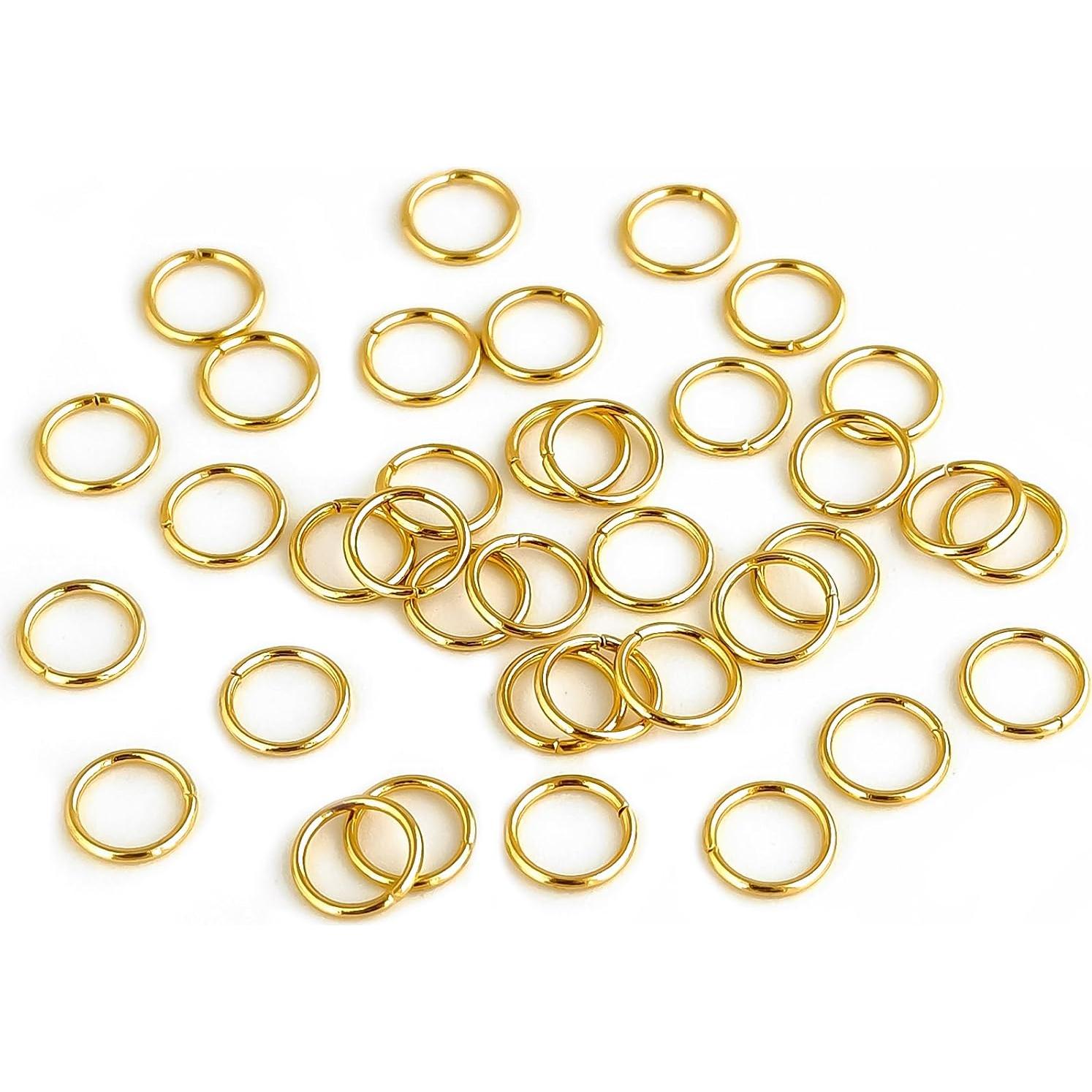 Anillas de Salto Abiertas CREATZONE 6mm Baño de Oro 600pcs