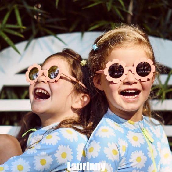 Gafas de sol de flores Laurinny para niños UV400 3-8 años