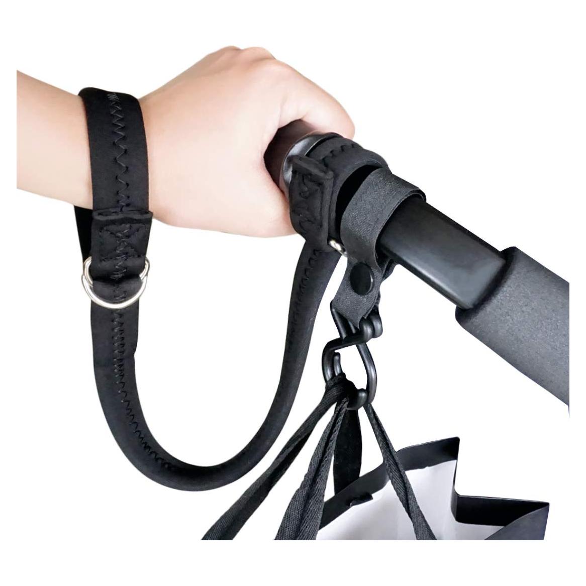 Correa de Seguridad para Silla de Paseo Bebé Neopreno Nylon Negro