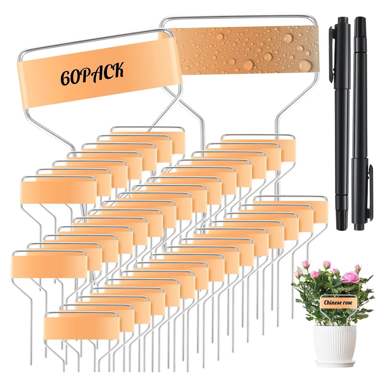 60 Etiquetas de Plantas de Cobre Retainbre 10.16 cm Impermeables