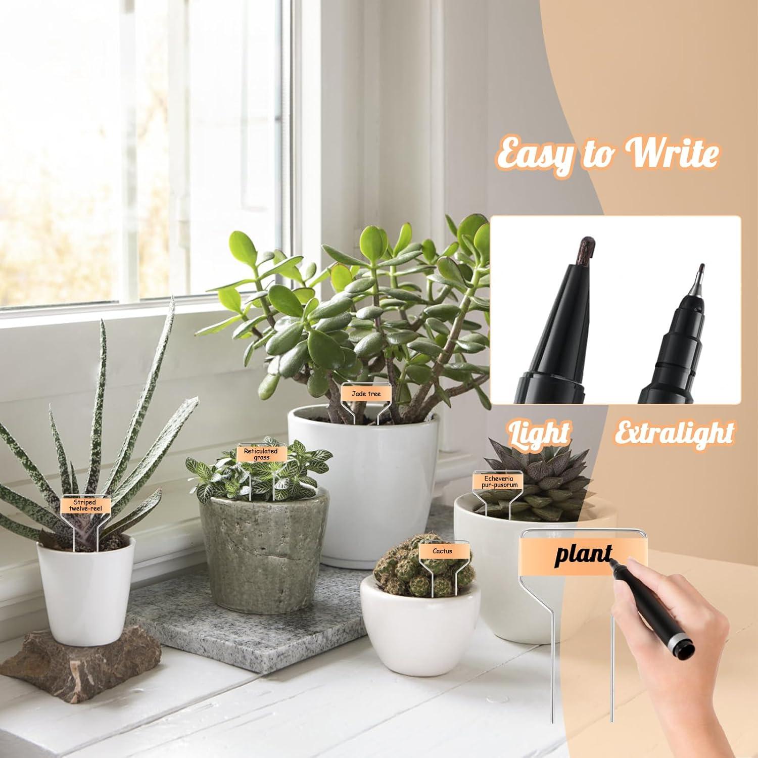 60 Etiquetas de Plantas de Cobre Retainbre 10.16 cm Impermeables