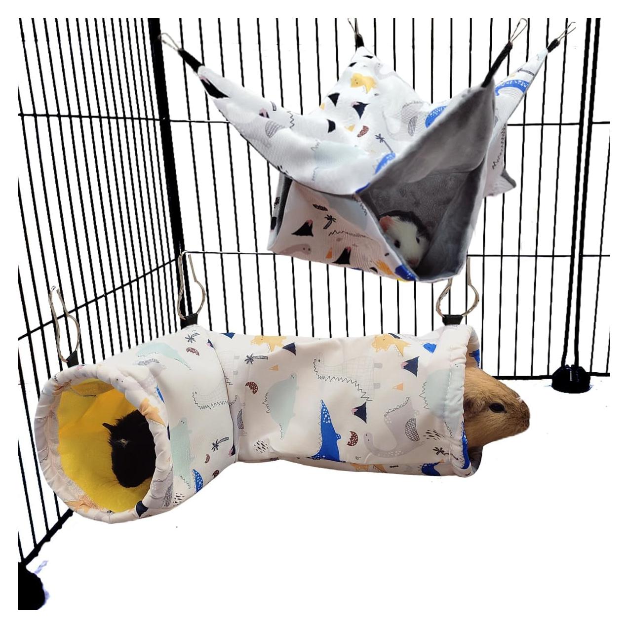 Escondite y Hamaca LEFTSTARER para Conejillos de Indias y Hurones