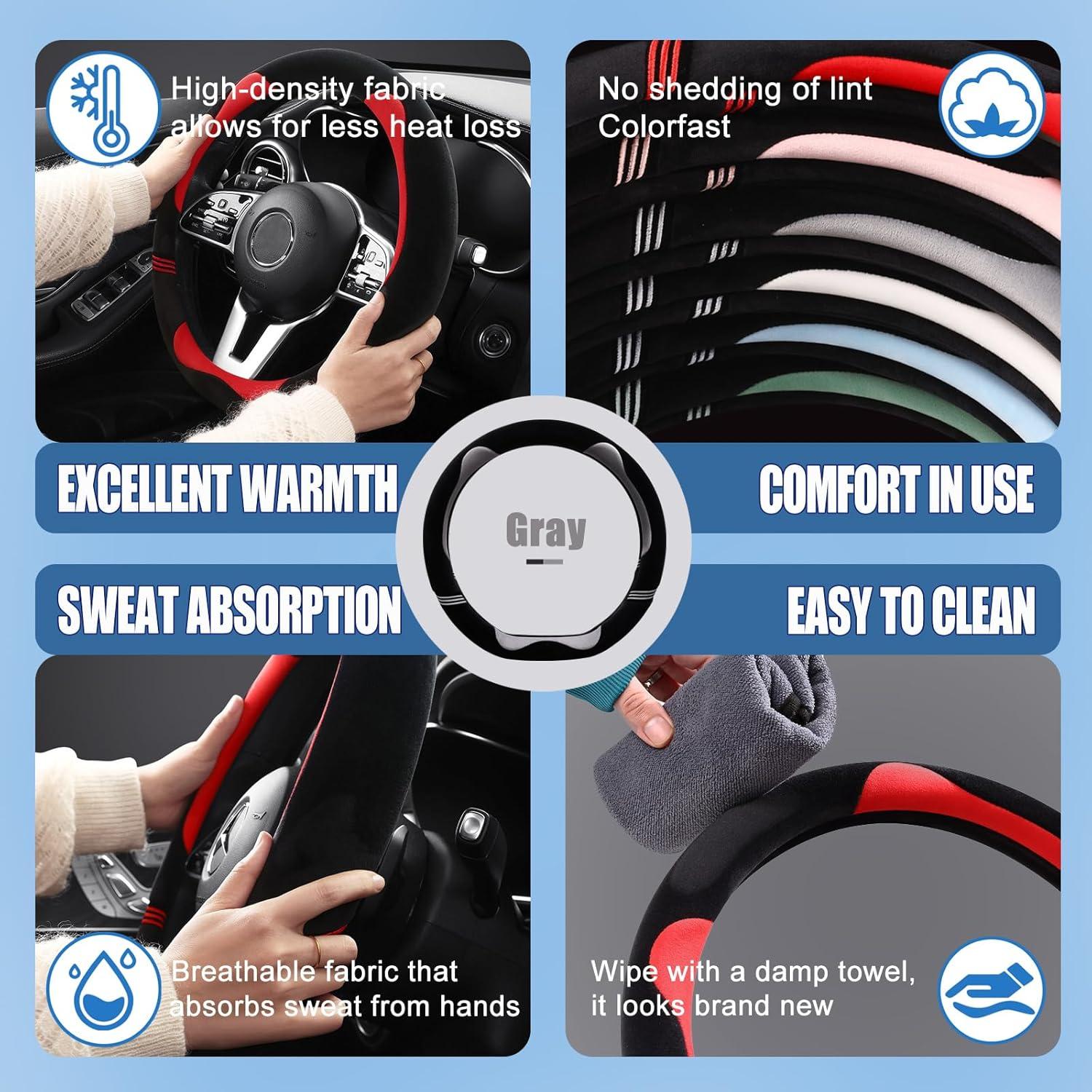 Cubierta de Volante Binsheo Tipo D 36-37 cm Antideslizante