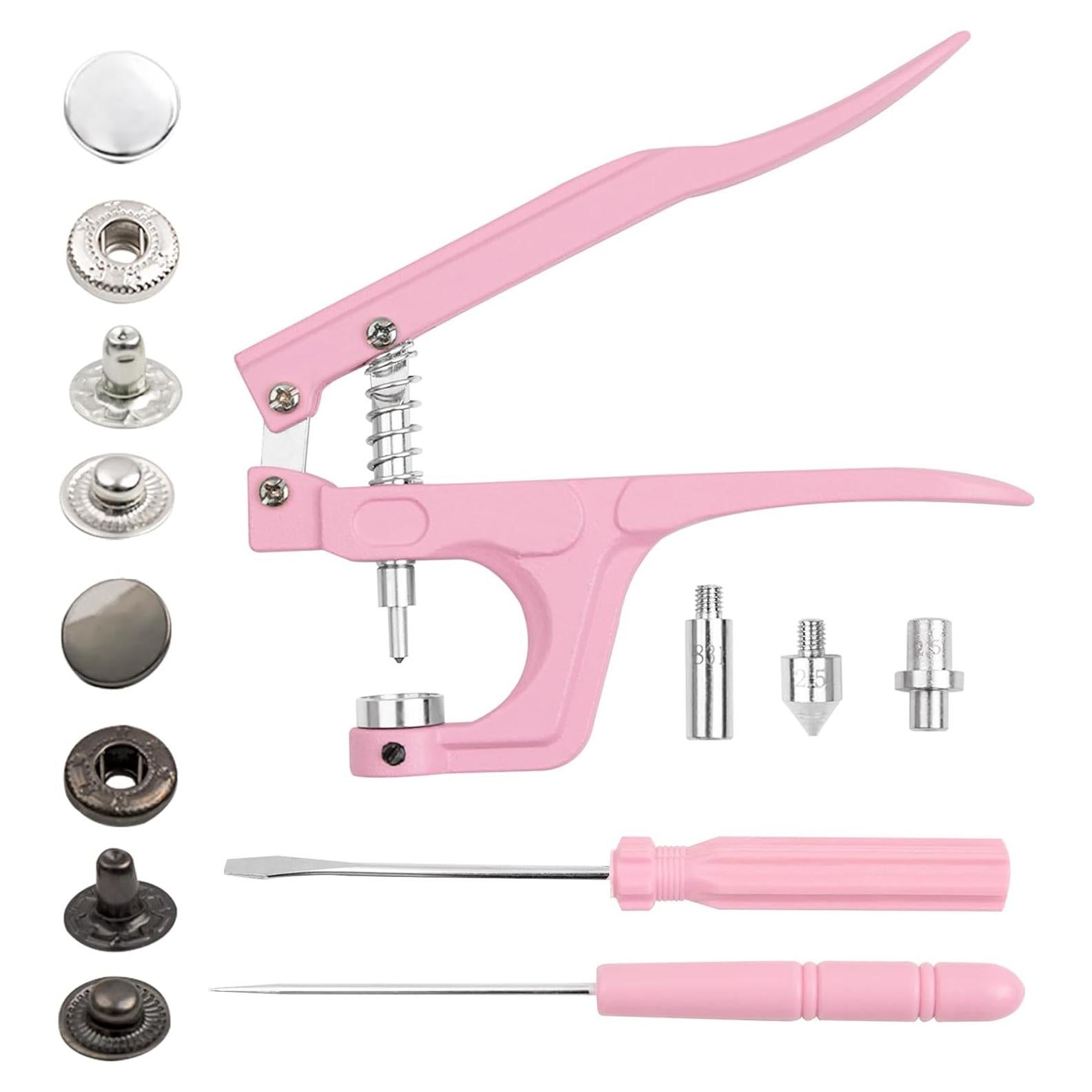 Kit de Sujetadores de Cuero NXTOV 50 Juegos 15mm con Alicates