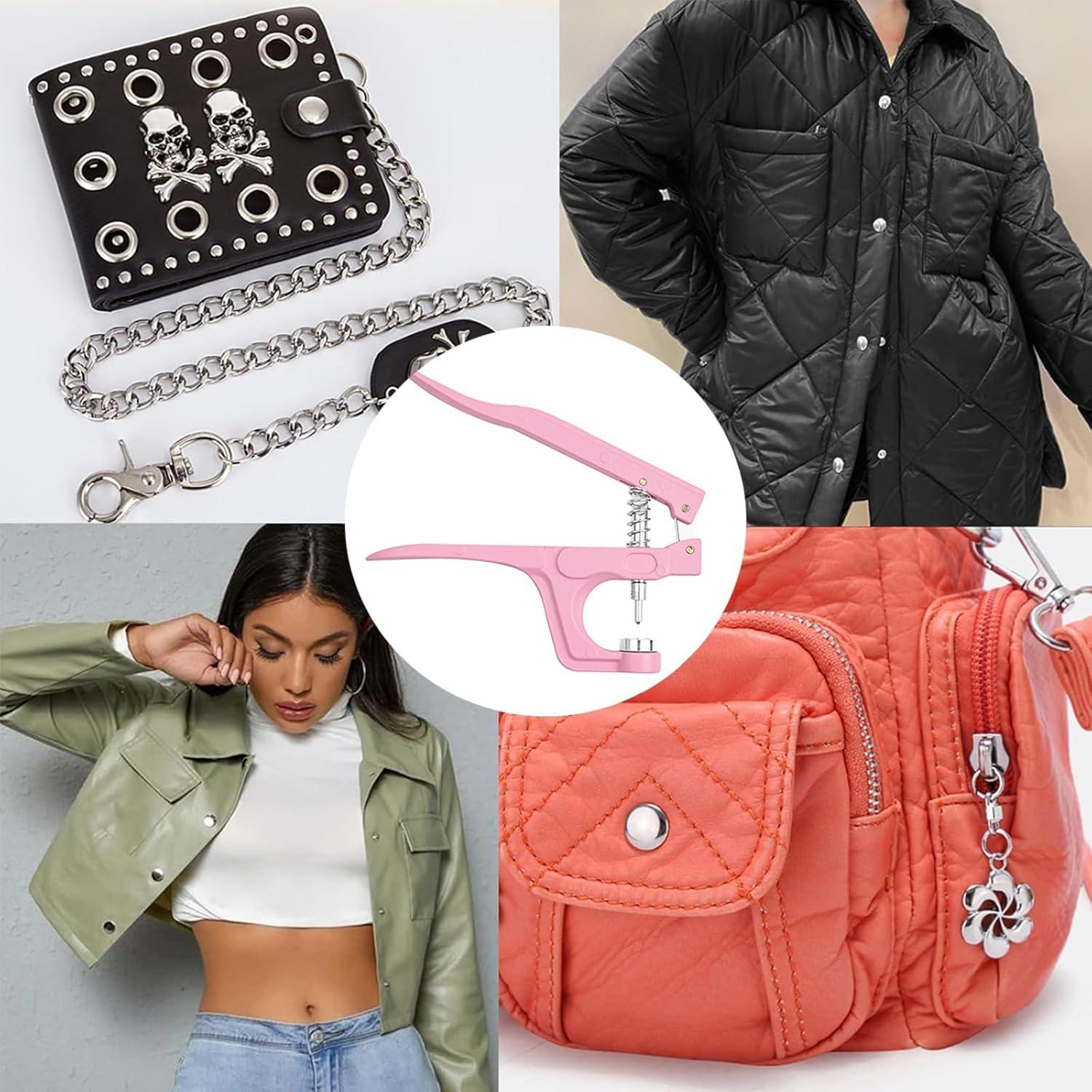 Kit de Sujetadores de Cuero NXTOV 50 Juegos 15mm con Alicates