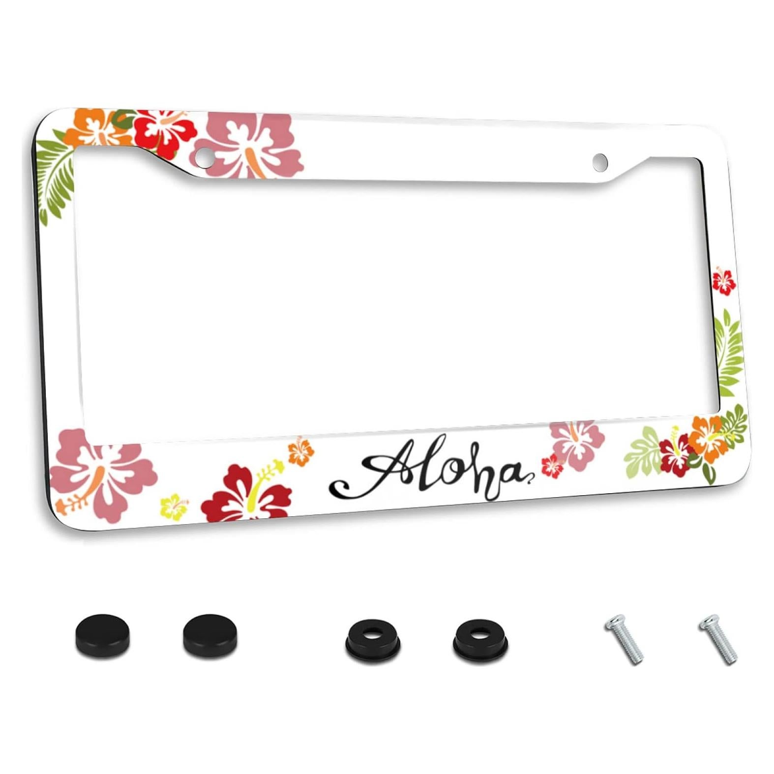 Marco de Placa de Licencia NINANMY Acero Inoxidable 30.5x15.2cm