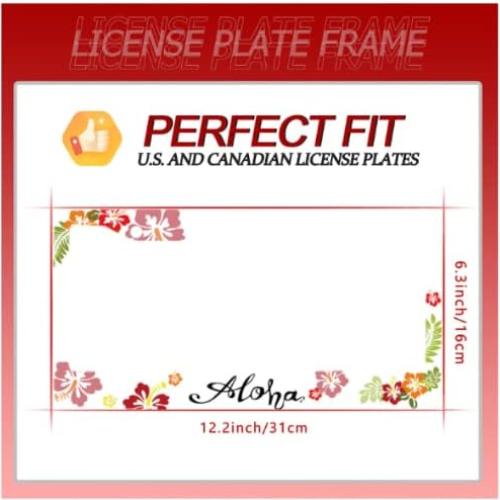Marco de Placa de Licencia NINANMY Acero Inoxidable 30.5x15.2cm