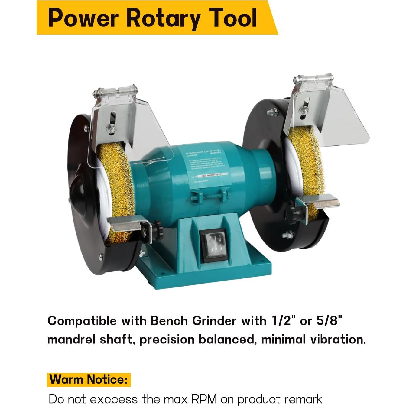Cepillo de Alambre de Banco OSFTBVT 15.24 cm Recubierto de Latón