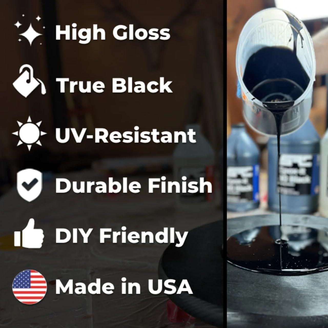 Resina Epóxica Negra 1 Gal SPRESIN Alta Calidad DIY