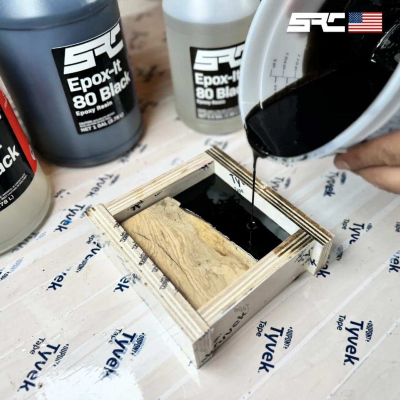 Resina Epóxica Negra 1 Gal SPRESIN Alta Calidad DIY